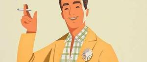 Genussversprechen. Werbeplakat für Juno-Zigaretten in den 50er Jahren