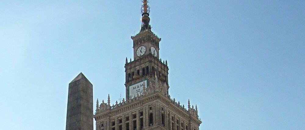 Der Warschauer Kulturpalast.