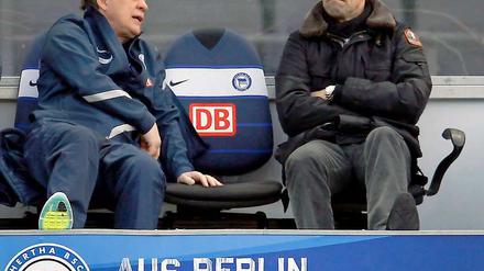 Das Aus für Berlin? Trainer Otto Rehhagel und Manager Michael Preetz bleibt nicht mehr viel Zeit für die Wende.