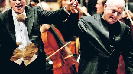 Brüder im Geiste. Simon Rattle (links) und Daniel Barenboim.