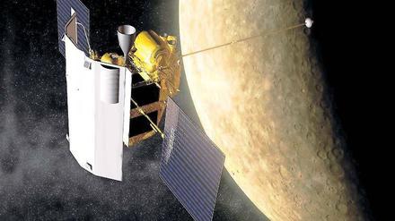 Die "Messenger"-Sonde der Nasa liefert Daten über die Oberflächenbeschaffenheit und die chemische Zusammensetzung des Merkur.