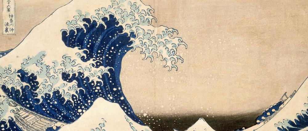Der Holzschnitt "Die große Welle bei Kanawaga" des japanischen Künstlers Hokusai ist fast 200 Jahre alt. Das Bild zeigt, wie verwurzelt der Umgang mit den Naturgewalten in der japanischen Kultur ist. 