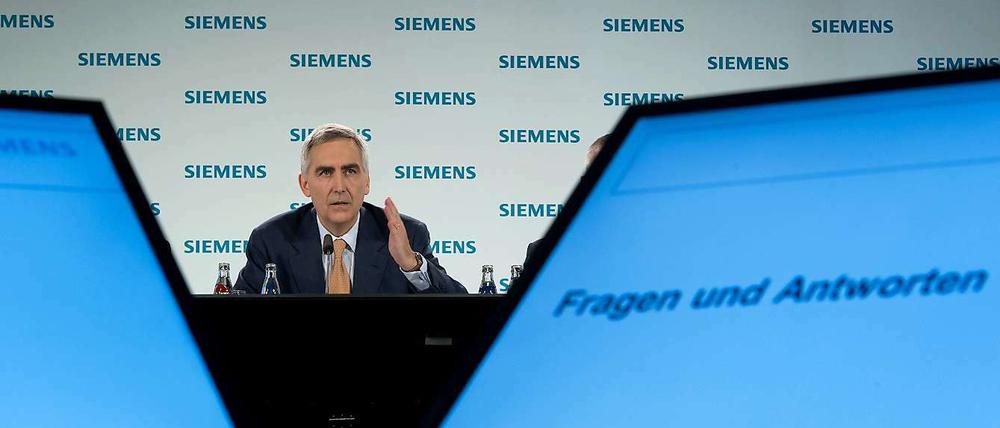 Peter Löscher sieht in der Energiewende Chancen für Siemens.