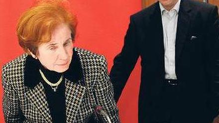 Besuch. Fraktionschef Udo Wolf beim Empfang der Linken-Präsidentschaftskandidatin Beate Klarsfeld. Foto: dpa