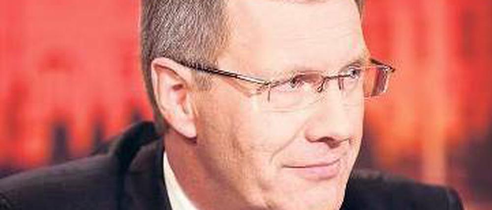 Die Wulff-Befragung am 4. Januar übertrugen ARD und ZDF noch gemeinsam.Foto: dpa