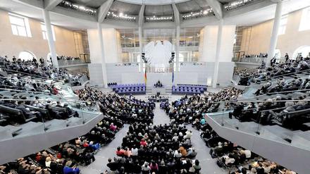 Die Bundesversammlung wählt den Bundespräsidenten, hier im Juni 2010.
