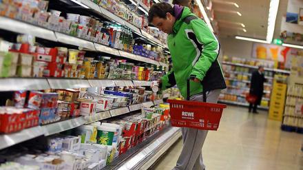 Limited choice in German supermarkets doesn't really satisfy Mark Espiner.