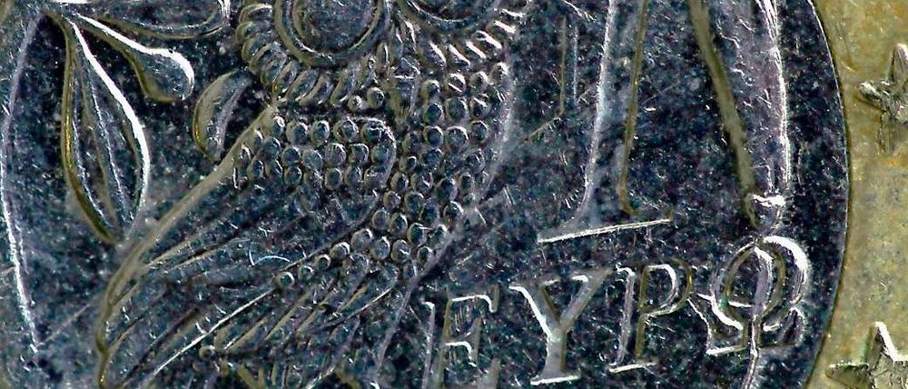 Der griechische Euro. In Zukunft werden wohl auch einige Deutsche Finanzbeamte ein Auge auf ihn haben.
