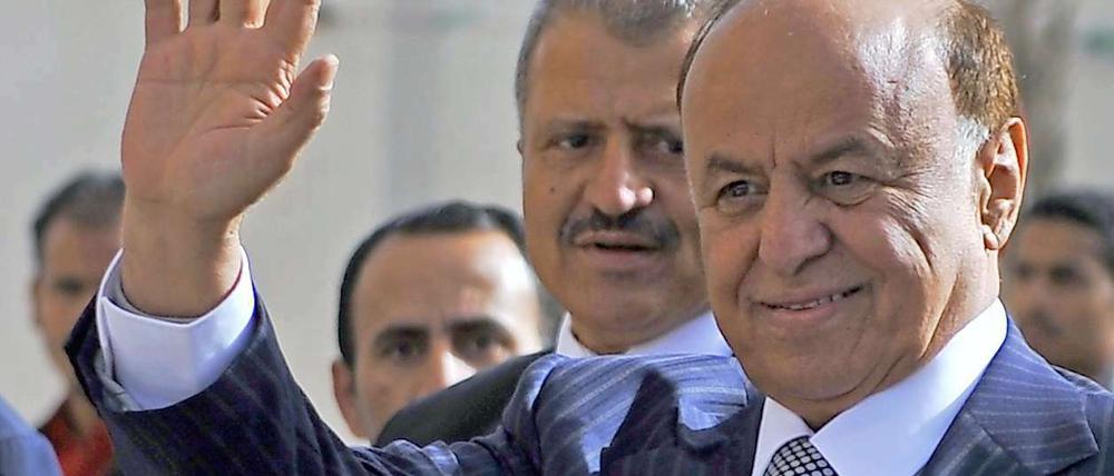 Jemens neuer Präsident Abd Rabbo Mansur Hadi. Seinem zukünftigen Wohnsitz galt der heutige Selbstmordanschlag.