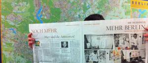 "Mehr Berlin" - unsere Seiten für "Mehr: Kunst, Politik, Stadtgefühl".