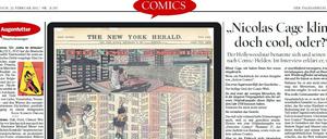 Am Donnerstag im Tagesspiegel: Die aktuelle Comicseite.