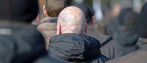 Demonstration von Neonazis.