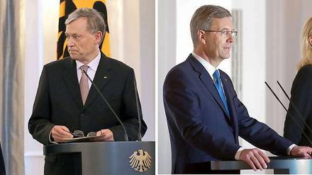 Zwei Präsidenten, ein Ziel. Doch weder Horst Köhler (links) noch Christian Wulff (rechts) kamen je in Ouagadougou an. 