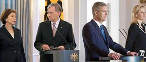 Zwei Präsidenten, ein Ziel. Doch weder Horst Köhler (links) noch Christian Wulff (rechts) kamen je in Ouagadougou an. 