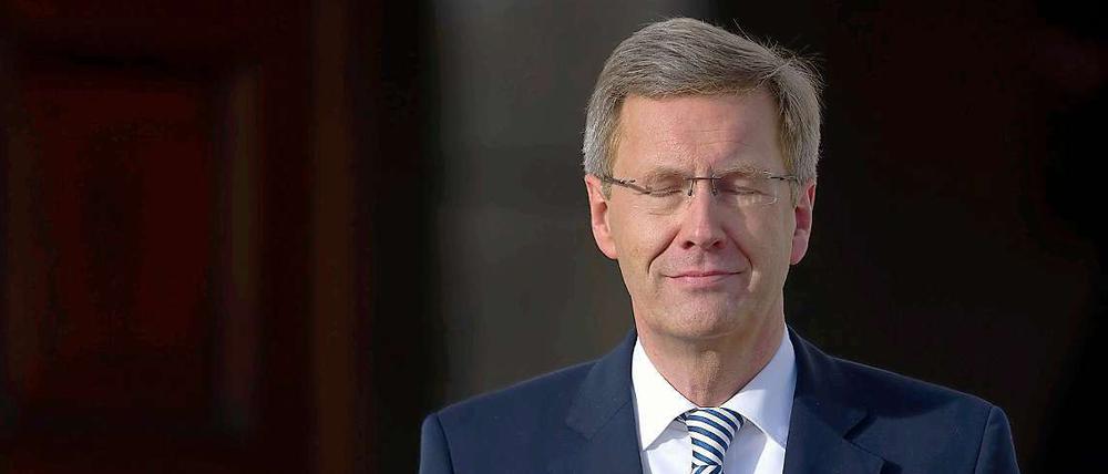 Bundespräsident Christian Wulff: zum Aussitzen entschlossen.
