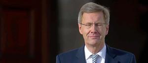 Bundespräsident Christian Wulff: zum Aussitzen entschlossen.