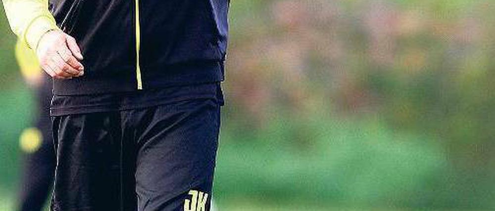 Da geht’s lang. Dortmunds Trainer Jürgen Klopp will zurück an die Spitze. Foto: dpa