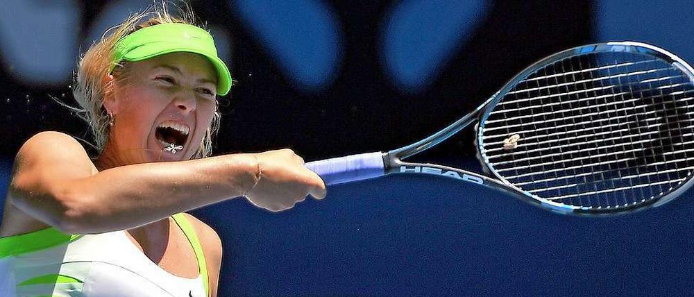 Maria Scharapowa gibt in Melbourne alles. Doch nicht jedem gefällt das.