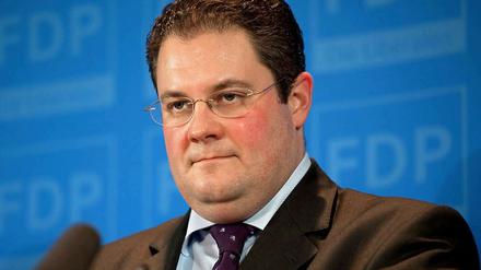 Mund zu und durch: der designierte FDP-Generalsekretär Patrick Döring.