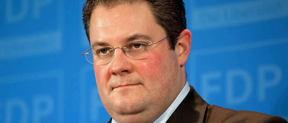 Mund zu und durch: der designierte FDP-Generalsekretär Patrick Döring.