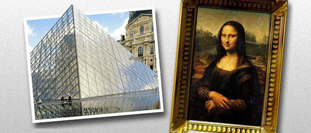 Das Hauptmenü des Lernprogramms "Louvre für Kinder" von Ravensburger.