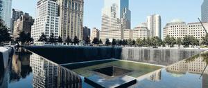 Da war doch mal ein World Trade Center. Eines der beiden „Voids“ des New Yorker Mahnmals für 9/11. Foto: Justin Lane/p-a