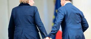 Hand in Hand. Angela Merkel und Nicolas Sarkozy machen gemeinsam Druck für eine schnelle Reform der EU-Verträge. Foto: Reuters