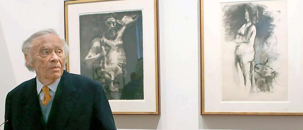 Heinz Berggruen 2007 in der Picasso-Ausstellung in seinem Museum.