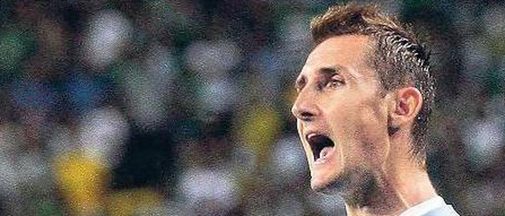 Die Tore Roms. Miroslav Klose traf schon fünfmal in sieben Spielen.