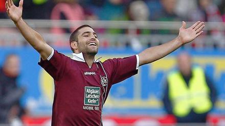 Itay Shechter war nach seinem Treffer zum 1:0-Sieg auf dem Betzenberg der Mann des Tages.