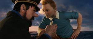 Am Computer belebt: Kapitän Haddock (Andy Serkis, l.) und Tim (Jamie Bell).