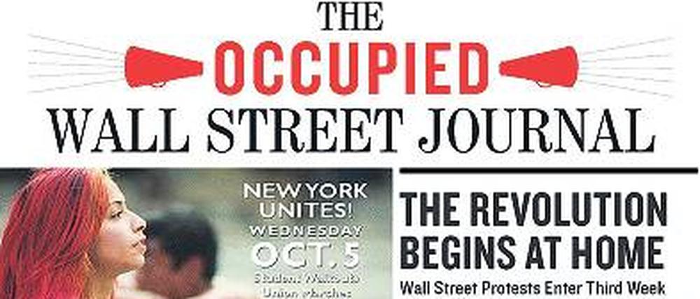 Wir sind anders. Das Gegenstück zum Kapitalisten-Blatt „Wall Street Journal“. 