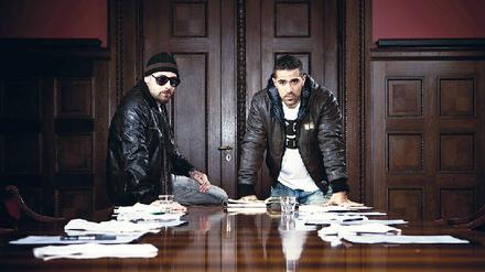 Lederjackenbrüder. Sido und Bushido haben die Lust am ewigen Gezoffe verloren. 