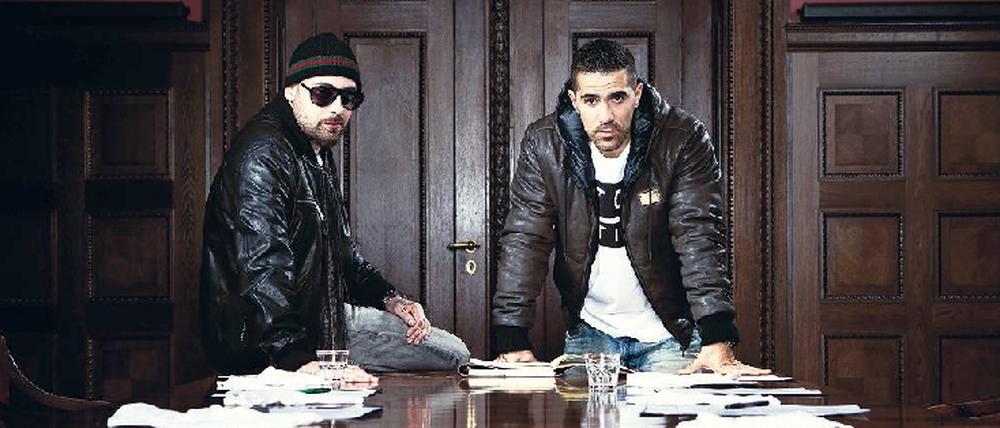 Lederjackenbrüder. Sido und Bushido haben die Lust am ewigen Gezoffe verloren.