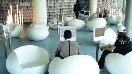Bildung und Boom: Die neue Zentral- und Landesbibliothek soll nach dem Vorbild der Openbaare Bibliotheek in Amsterdam entstehen.