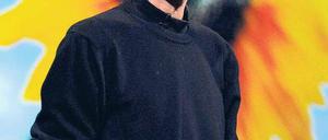 Letzter Auftritt. Im Juli trug Steve Jobs einen VONROSEN-Pulli. Foto: Reuters