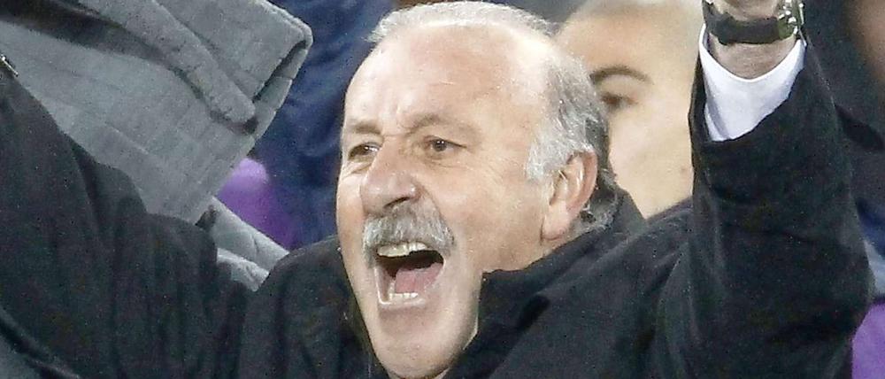 Fantastisch, hochverdient - einfach ein glücklicher Tag für Spaniens Trainer Vicente del Bosque.