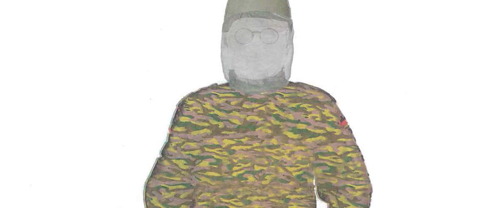 Ein maskierter hatte am Wochenende die Familie Pepper überfallen. Die Polizei hat nun eine 'visuelle Fahndungshilfe' herausgegeben.