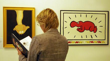 Minimalistisch: Neben Comics gibt es auch Anspielungen auf die Kunstgeschichte zu sehen.