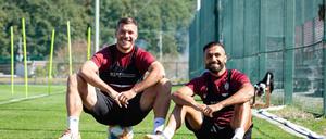 Groß in Japan. Bei Vissel Kobe spielte Joan Oumari mit Lukas Podolski in einem Team.