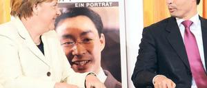 Chefin, Vize: Merkel und Rösler. 