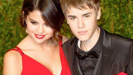 Junges Glück. Selena Gomez und Justin Bieber.