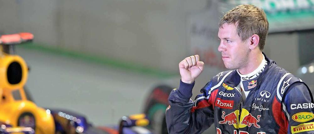 Mit einer starken Leistung sicherte sich Sebastian Vettel die Pole-Position für das Rennen in Singapur.
