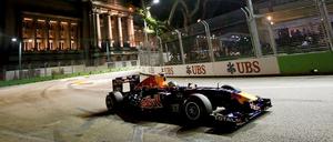 Beim Nachtrennen in Singapur holte Sebastian Vettel seinen neunten Saisonsieg im 14. Rennen.
