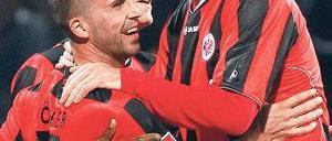 Risikospiel. Meier (r.) will gegen Lautern jubeln – und hofft auf ruhige Fans.Foto: dpa