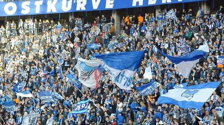 Herthas Fans: Selten haben sie sich auf ein Pokalspiel so gefreut wie auf das Match gegen Essen.