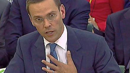 James Murdoch vor dem Medienausschuss des Unterhauses.