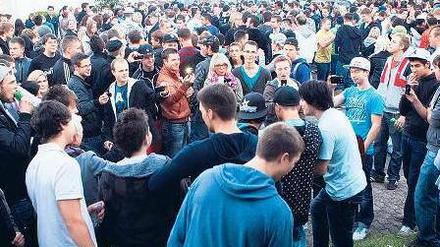 Folgen einer Panne. Die Party in den Straßen von Heusweiler.