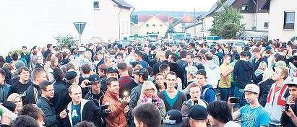Folgen einer Panne. Die Party in den Straßen von Heusweiler.