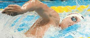 Armzug um Armzug. Paul Biedermann nähert sich bei der Schwimm-WM in Schanghai der Bronzemedaille über 400 Meter Freistil. Foto: dapd